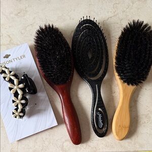 Ulta Beauty Hair Brush Set with Black and Brown Tones
